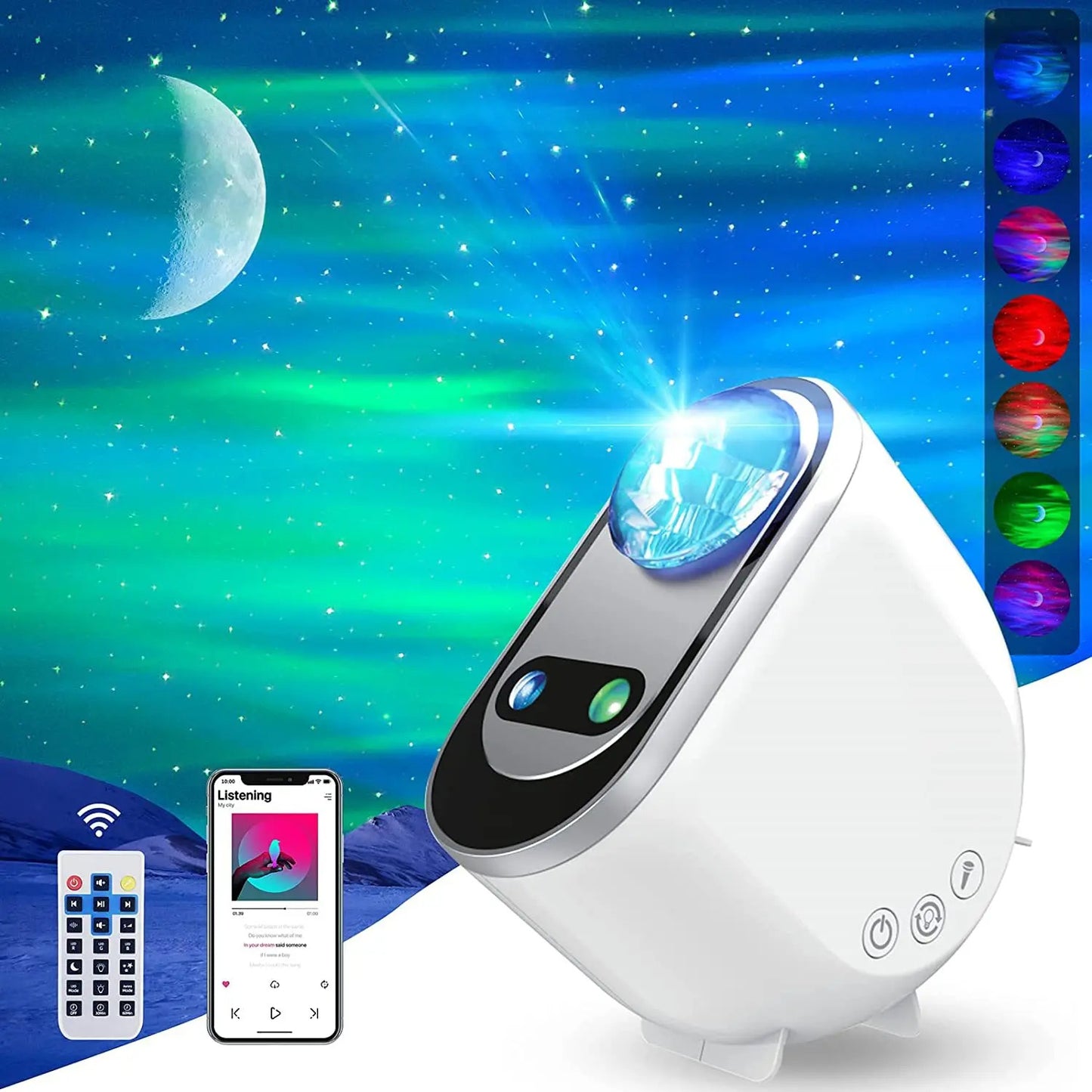 Aurora Borealis Starlight Projektoren LED Galaxy Star Atmosphäre Galaxy Nachtlicht Heim Schlafzimmer Sky Moon Lampe Zimmer Dekor Geschenk