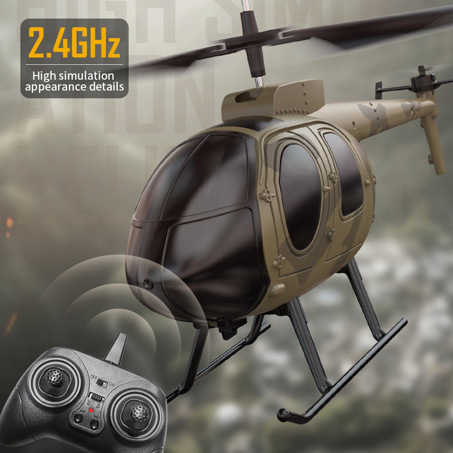 Z16 Aerodynamischer RC-Hubschrauber mit Gyroskop-Stabilität