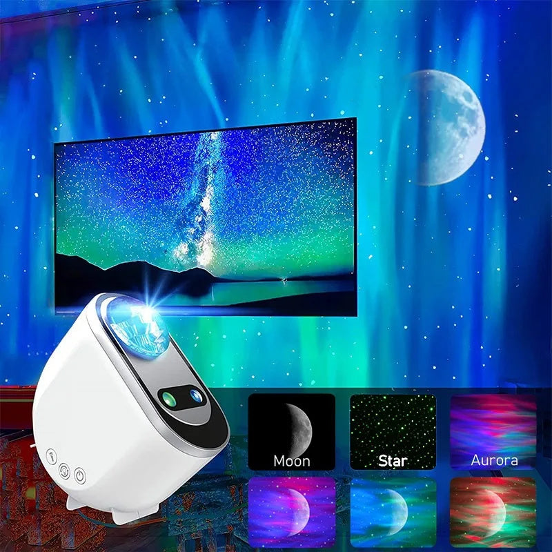Aurora Borealis Starlight Projektoren LED Galaxy Star Atmosphäre Galaxy Nachtlicht Heim Schlafzimmer Sky Moon Lampe Zimmer Dekor Geschenk
