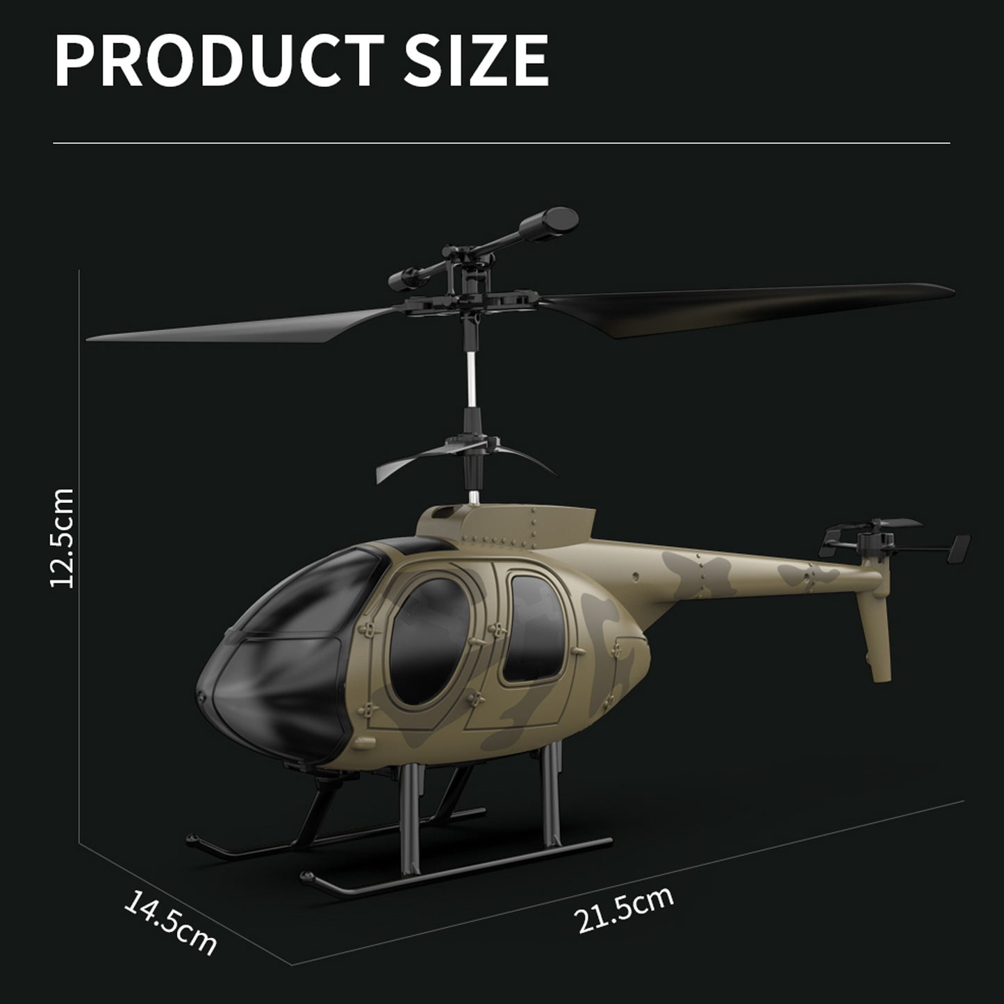 Z16 Aerodynamischer RC-Hubschrauber mit Gyroskop-Stabilität