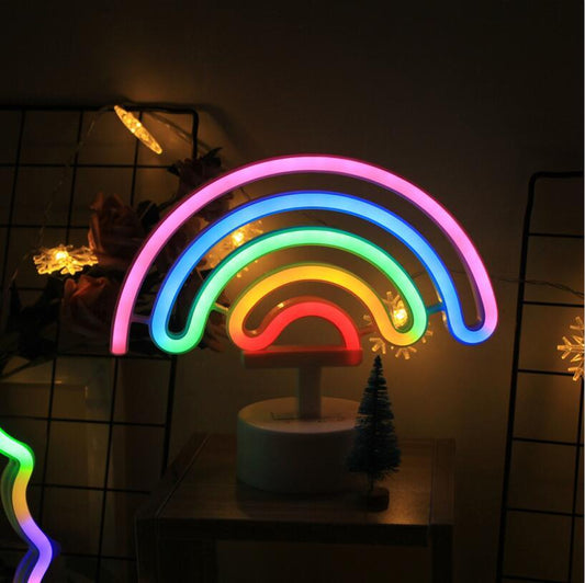 Kreative led modellierung lampe regenbogen popsicle