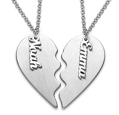 Partnerkette aus 925er Silber mit personalisierbaren Namen