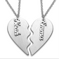 Partnerkette aus 925er Silber mit personalisierbaren Namen