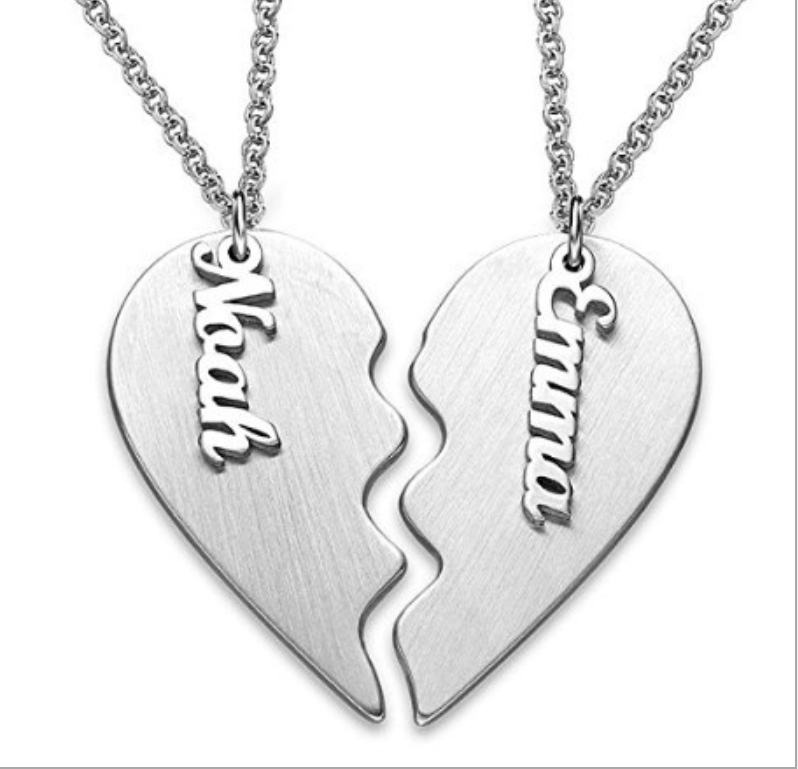 Partnerkette aus 925er Silber mit personalisierbaren Namen