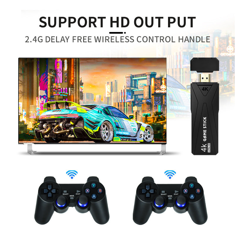 Powkiddy Y3 Arcade Game Console with 4K TV Stick RK3228A Android 7.1 HD Playback 2.4G Wireless Gamepad Joystick for PSP Emulator