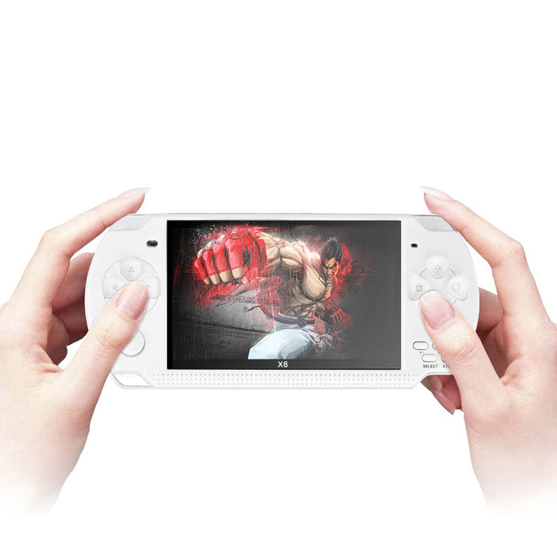 X6 8GB 10000+ Games 4.3 Inch High Definition Retro Handheld Video Game Console Game Player for GBA NES GBC GB SFC MD