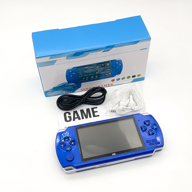 X6 8GB 10000+ Games 4.3 Inch High Definition Retro Handheld Video Game Console Game Player for GBA NES GBC GB SFC MD